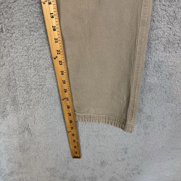 Duluth Trading Pants Mens 32x30 Beige Flex Fire Hose Chino Heavy Duty Stretch - Picture 5 of 12
